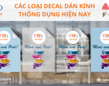 Các loại decal dán kính thông dụng hiện nay