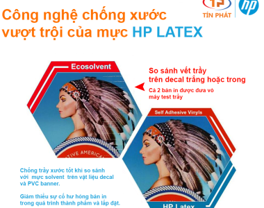 Công nghệ chống xước vượt trội của mực HP Latex