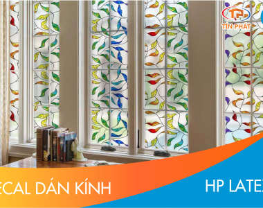 Các mẫu decal dán kính đẹp được in bằng máy in HP Latex