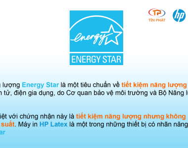 Nhãn năng lượng Energy Star của máy in HP Latex