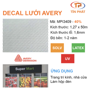 Decal Lưới Avery Dennison - MPI 3409