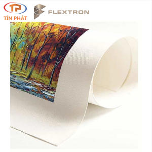 Vải Canvas Poly-Cotton Flextron Mờ 410gsm (Mực Pigment)