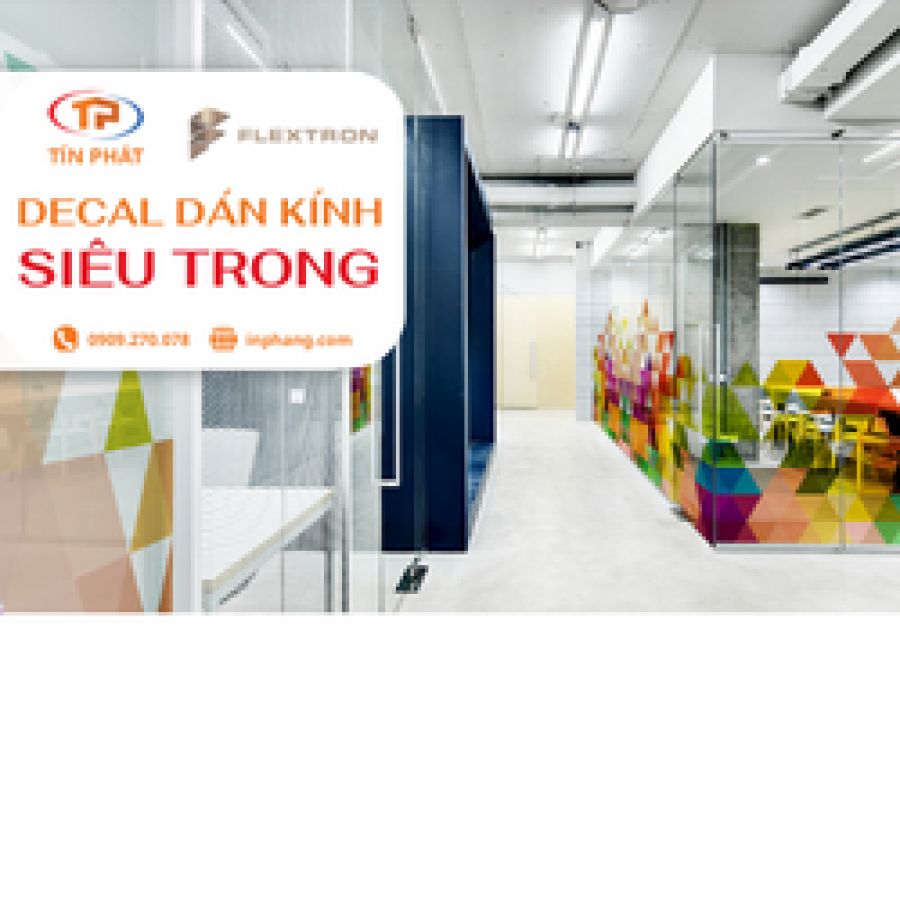 Decal Dán Kính Siêu Trong Flextron