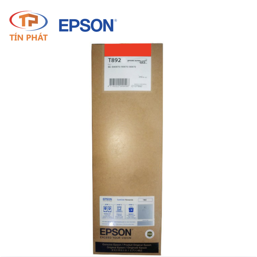Mực Epson T892 SC-80670 Red 700ml